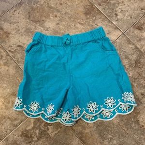 Girls embroidered shorts